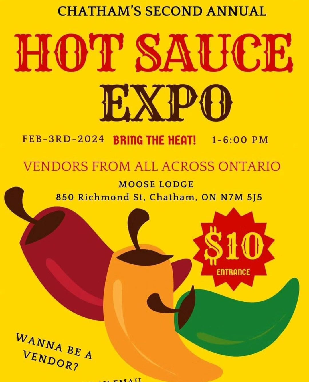 Chatham Hot Sauce Expo - Feb 3rd 2024