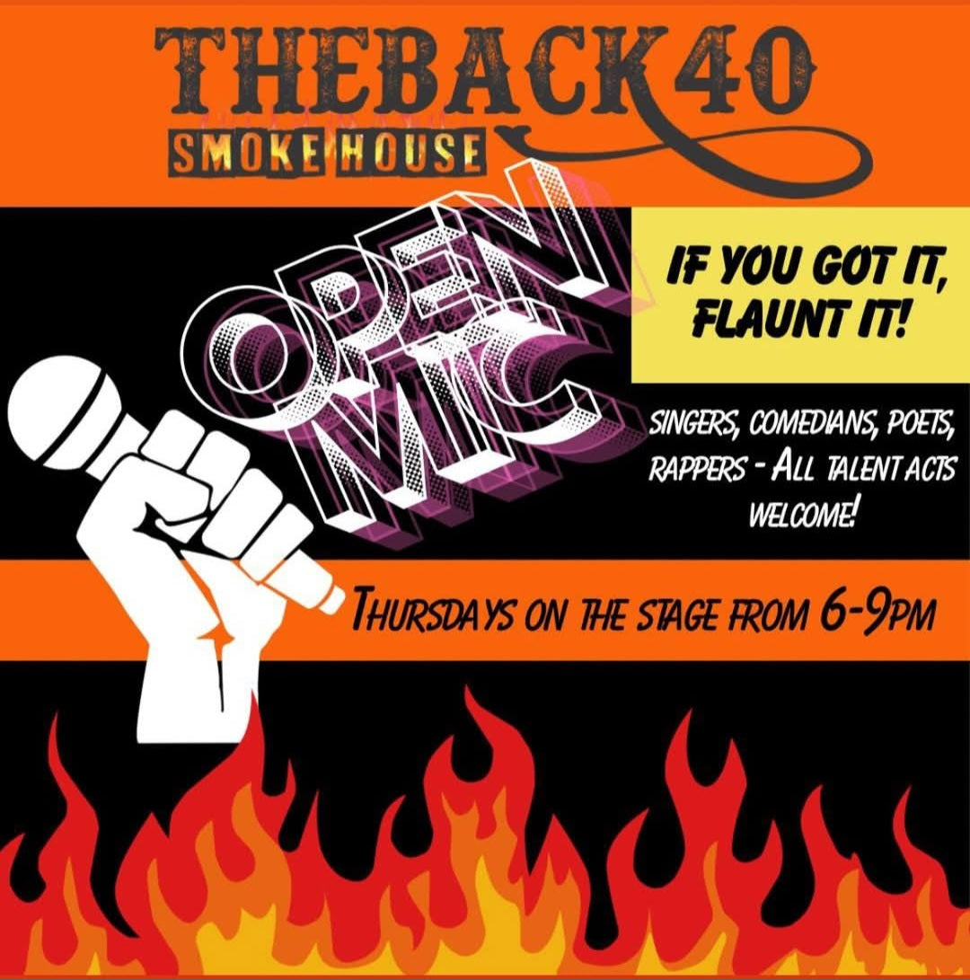 OPEN MIC Every Thursday @ TheBack40SmokeHouse
